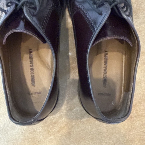 Johnston & Murphy Men\'s Bradford Cap Toe in Beautiful Burgundy Brush-Off Sz 11D main image 3